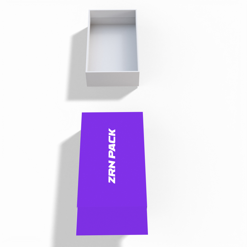 ZRN Custom Logo Rigid Luxury Paper Drawer Box – Durable Storage Packaging view 3