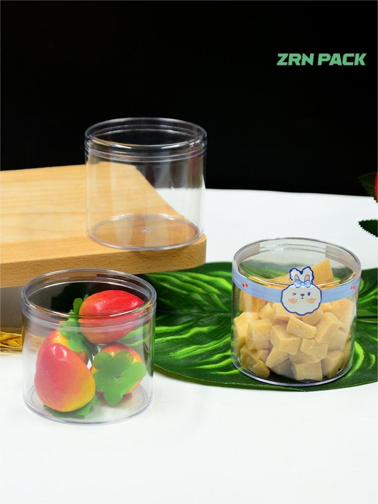 180ML Round  transparent food grade PS plastic dessert box