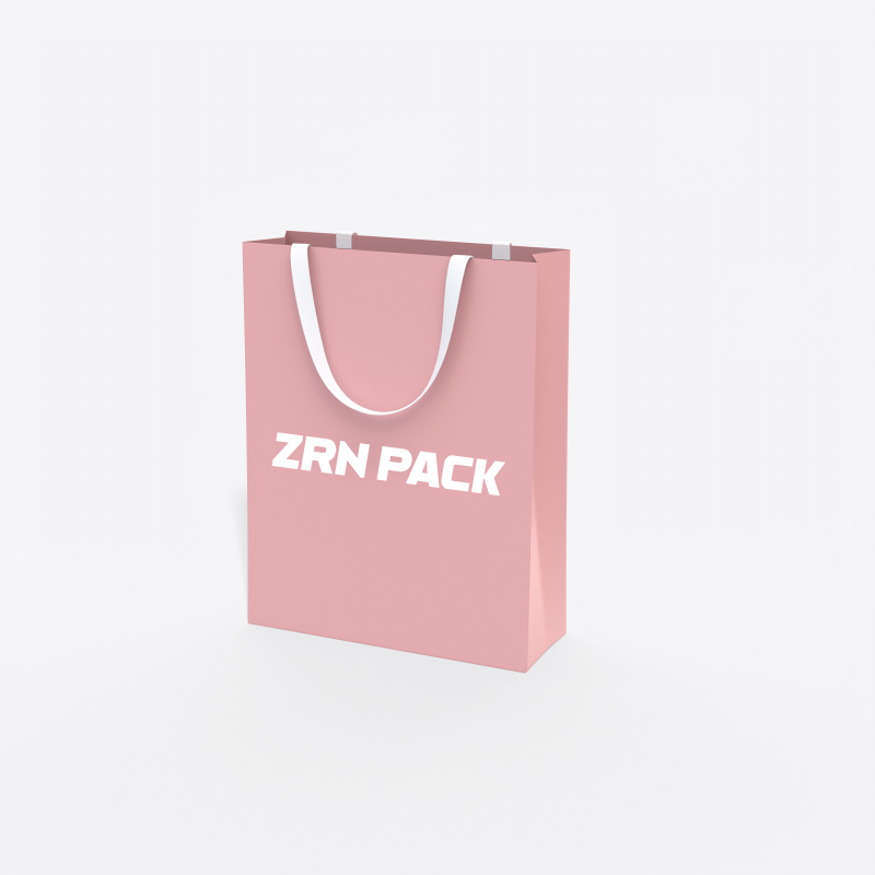 Custom Reusable Paper Shopping Bags with Handles view 3