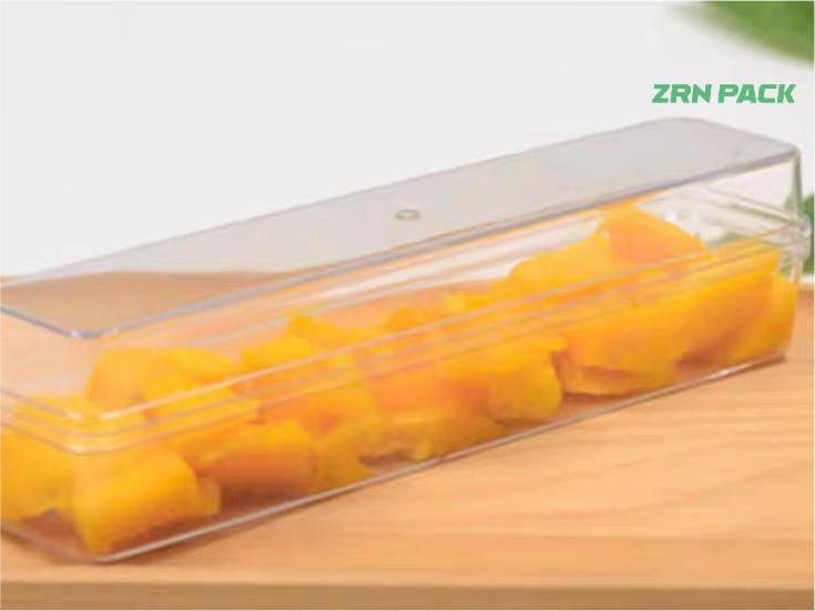 90ML rectangular High quality transparent food grade PS plastic cake box