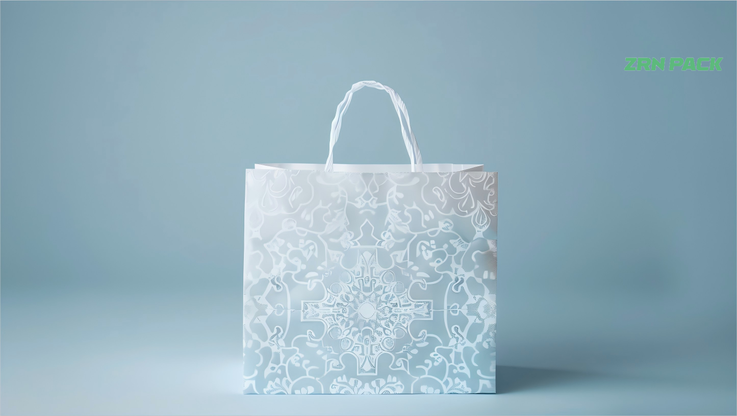Colorful Reusable Custom Printed Your Own Logo Portable Paper Craft Shopping Bag With Handle