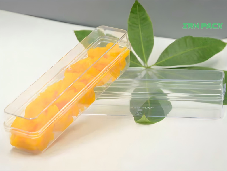 90ML rectangular High quality transparent food grade PS plastic cake box