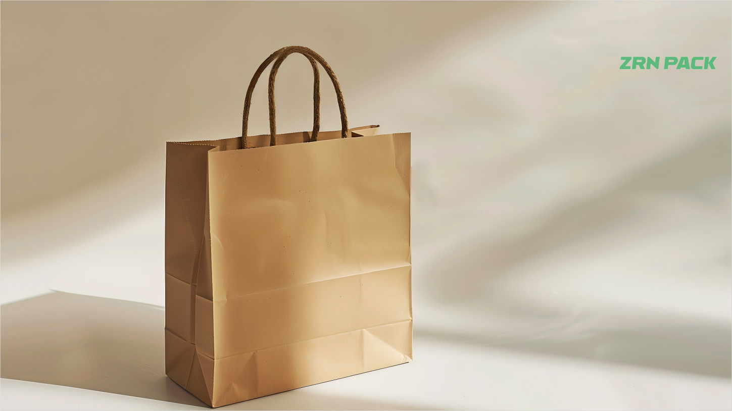 Customized Logo Design Printed Kraft Paper Bags with Handles bags