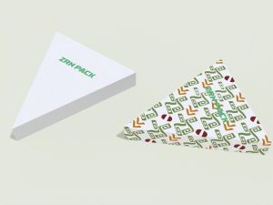 High-Quality Triangle Pizza Box &ndash; Food Grade Corrugated Paper with Custom Logo view 3