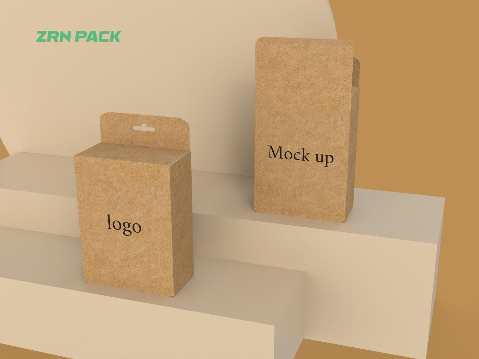 ZRN Customized Paper Foldable Straight Tuck End Boxes &ndash; Reverse Standard Design view 3