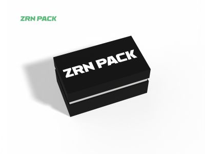 ZRN Black Eco-Friendly Luxury Rectangular Box with Lid &ndash; Custom Packaging