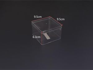 445ml Square Transparent PS Plastic Cake Box – Food Grade Clear Brittle-Resistant Dessert Container view 2