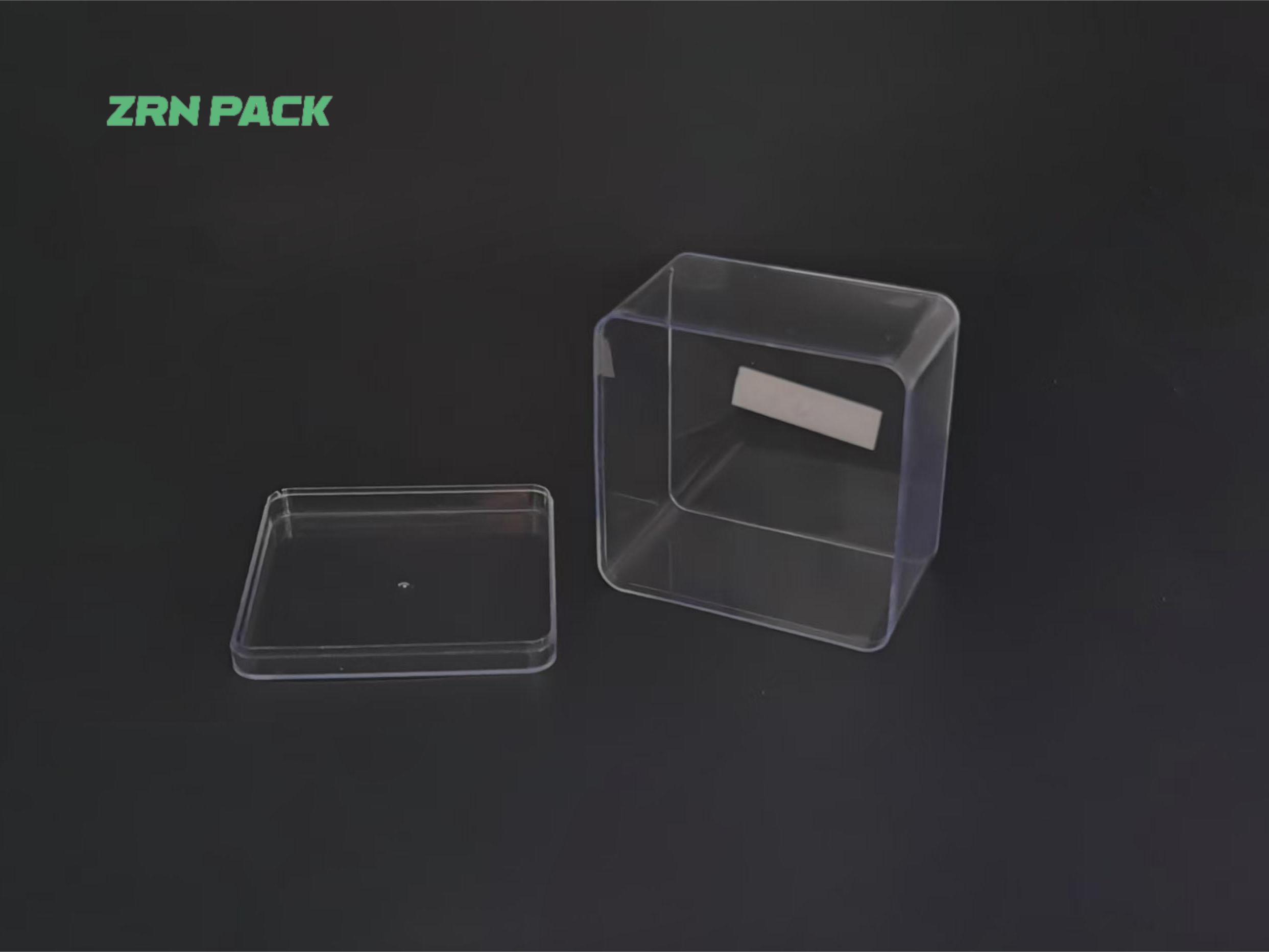 445ml Square Transparent PS Plastic Cake Box &ndash; Food Grade Clear Brittle-Resistant Dessert Container