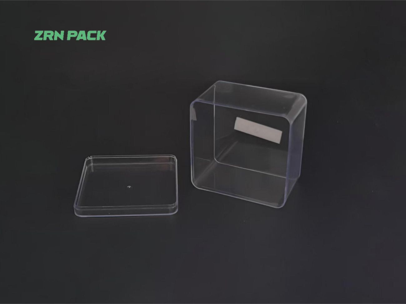 445ml Square Transparent PS Plastic Cake Box – Food Grade Clear Brittle-Resistant Dessert Container