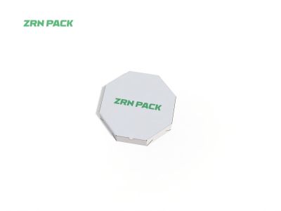ZRN Large Octagonal Kraft Pizza Box &ndash; Custom Corrugated Paper Packaging