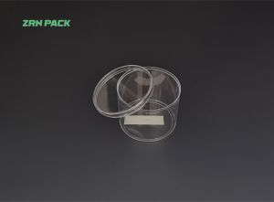 180ml Round Transparent PS Plastic Dessert Box &ndash; Food Grade Clear Cake & Pudding Container main view