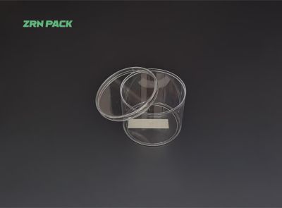 180ml Round Transparent PS Plastic Dessert Box &ndash; Food Grade Clear Cake & Pudding Container