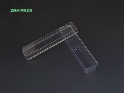 90ml Rectangular Transparent PS Plastic Cake Box &ndash; Food Grade Clear Dessert Packaging Container