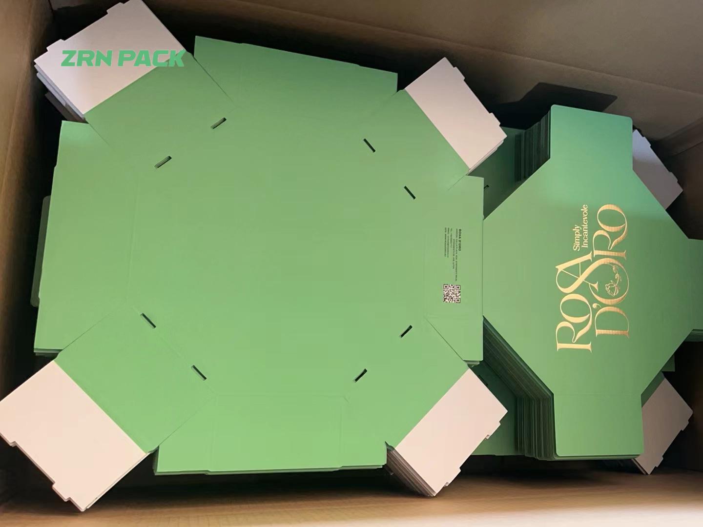 Large Octagonal design custom corrugated paper packaging kraft pizza box