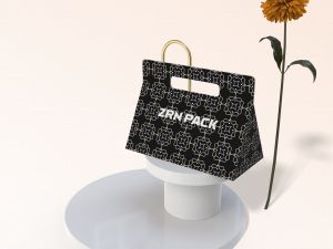 ZRN Polygonal Paper Box with Side Handle &ndash; Triangle Design view 4