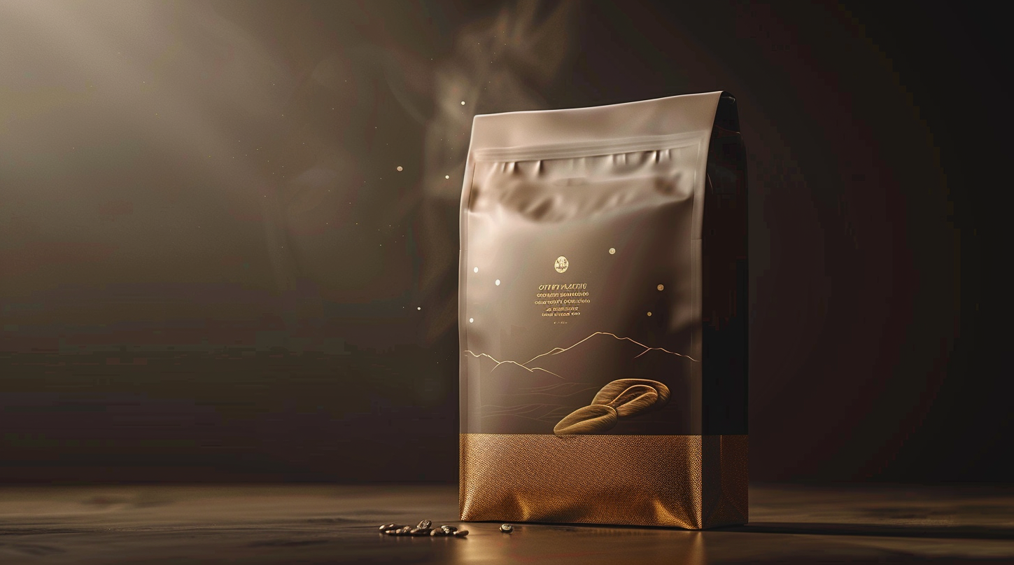 ZRN Christmas gift customized logo recyclable coffee packaging bag