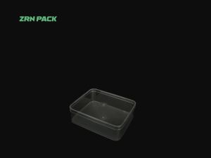 800ml Rectangular Transparent PET Plastic Food Container &ndash; Firm Food Grade Dessert & Cake Box view 2