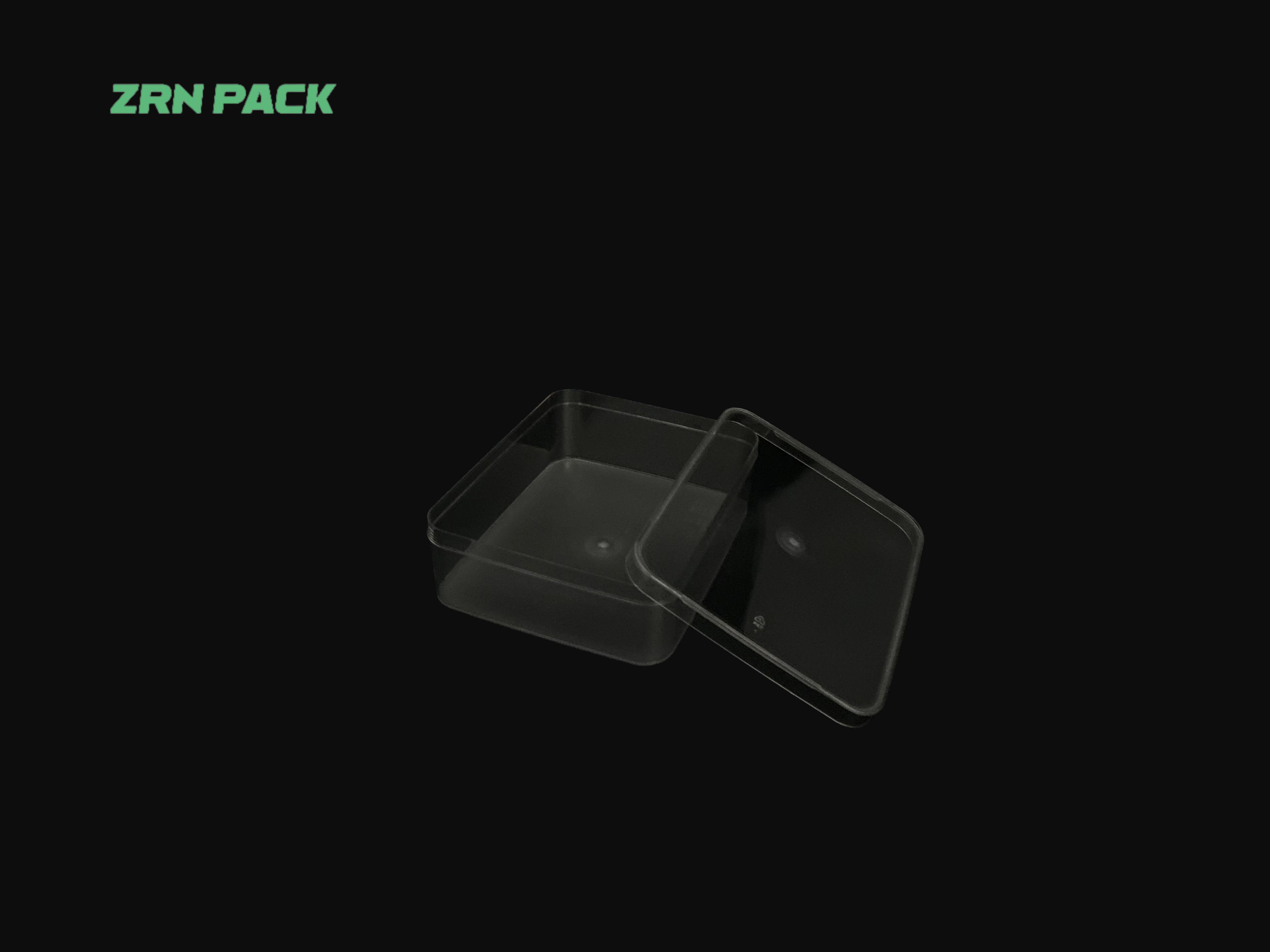 800ml Rectangular Transparent PET Plastic Food Container &ndash; Firm Food Grade Dessert & Cake Box