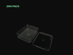 800ml Rectangular Transparent PET Plastic Food Container &ndash; Firm Food Grade Dessert & Cake Box view 3