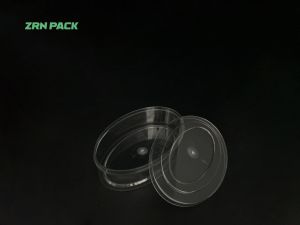 480ml Oval Eco-Friendly PET Plastic Biscuit Box &ndash; Food Grade Clear Snack & Cookie Container view 2