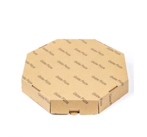 ZRN Large Octagonal Kraft Pizza Box &ndash; Custom Corrugated Paper Packaging view 5