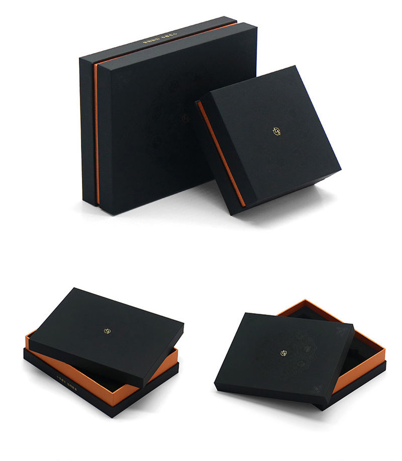 ZRN Black Eco-Friendly Luxury Rectangular Box with Lid &ndash; Custom Packaging view 9