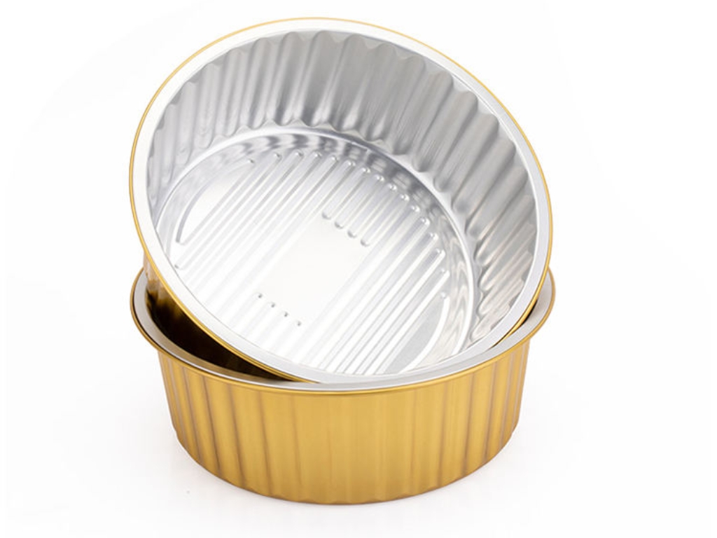 ZR 580 Classic Round Disposable Aluminum foil trays for Pie Pizza plates view 3