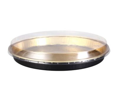 ZR 580 Classic Round Disposable Aluminum foil trays for Pie Pizza plates for Food & Bakery Packaging