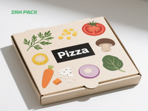 Custom Various Shapes Foldable Pizza Box view 3