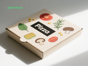 Custom Various Shapes Foldable Pizza Box view 2
