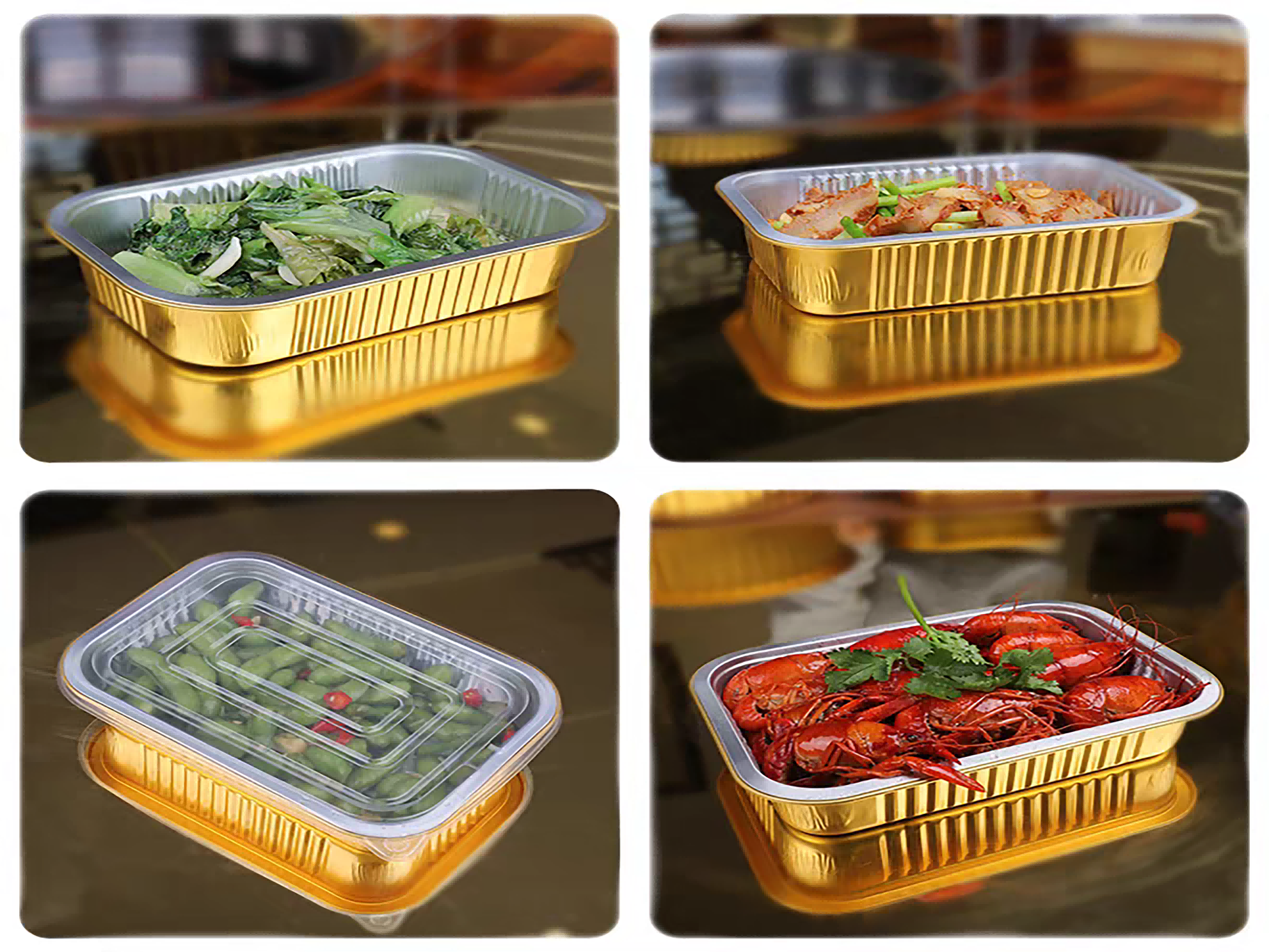 Disposable food-grade aluminum foil packaging view 6