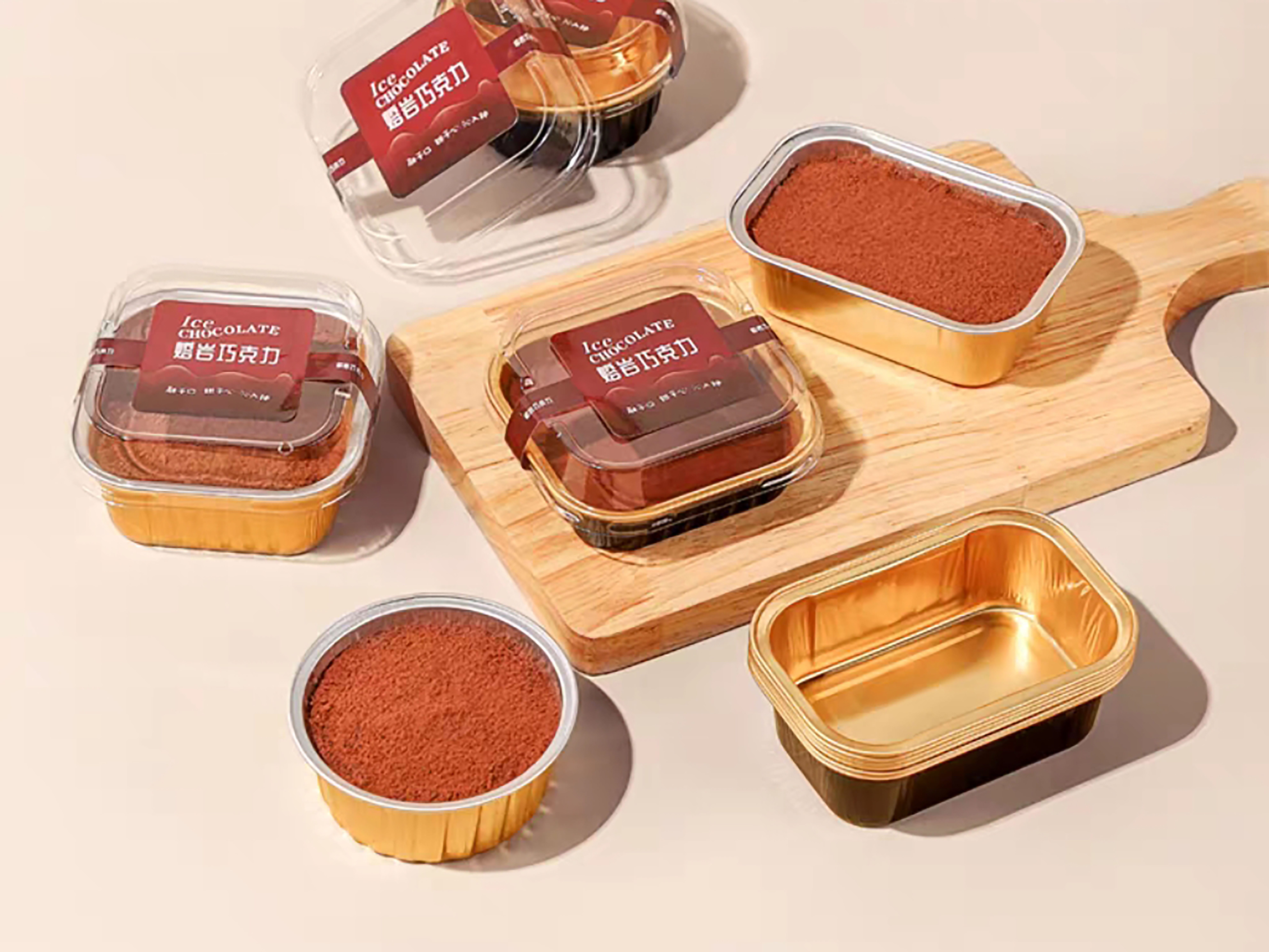 50-2000ml Disposable smooth-wall aluminum foil packaging combination of different capacities view 2