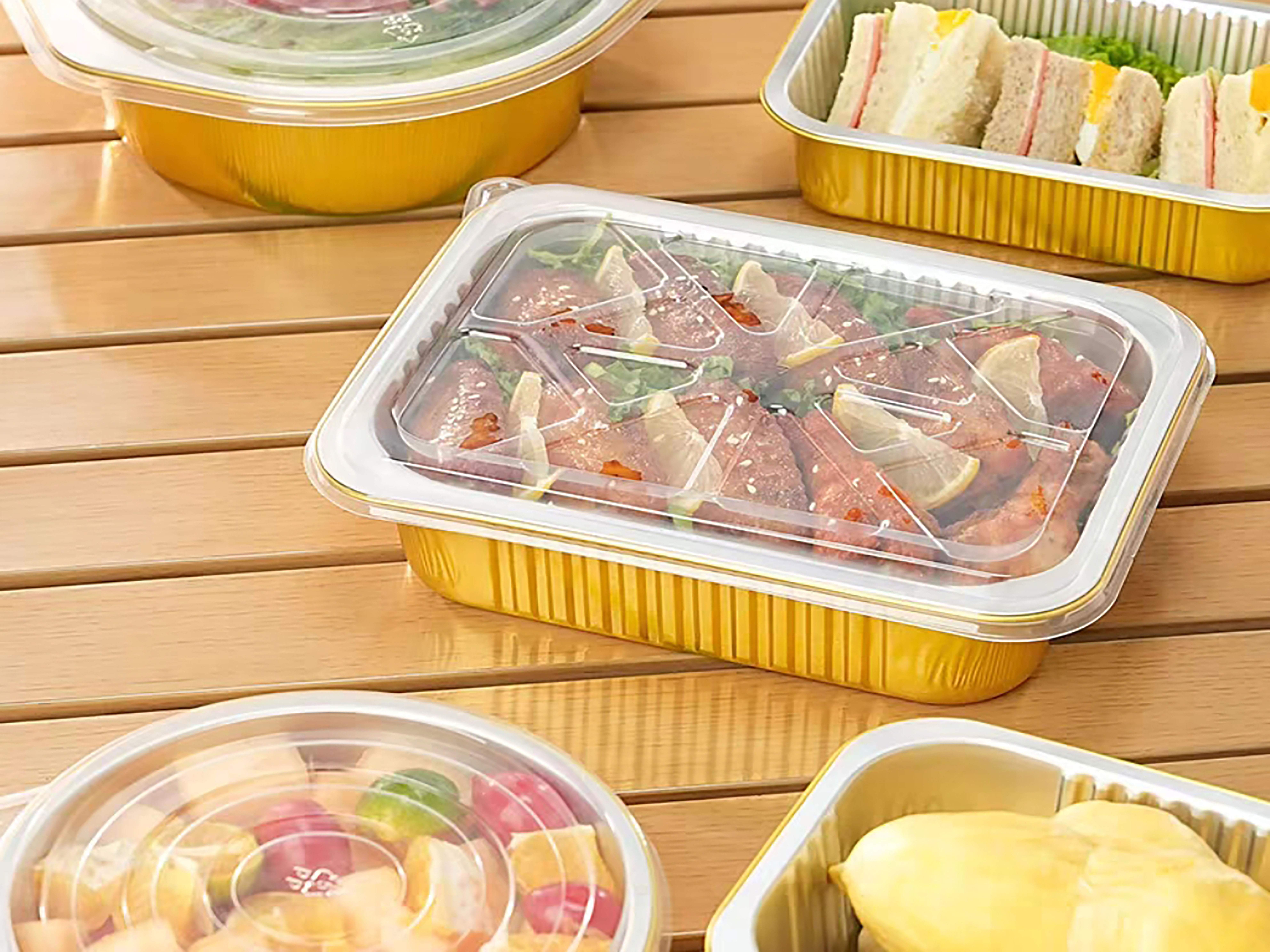 Disposable food-grade aluminum foil packaging view 5