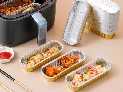 50-2000ml Disposable smooth-wall aluminum foil packaging combination of different capacities