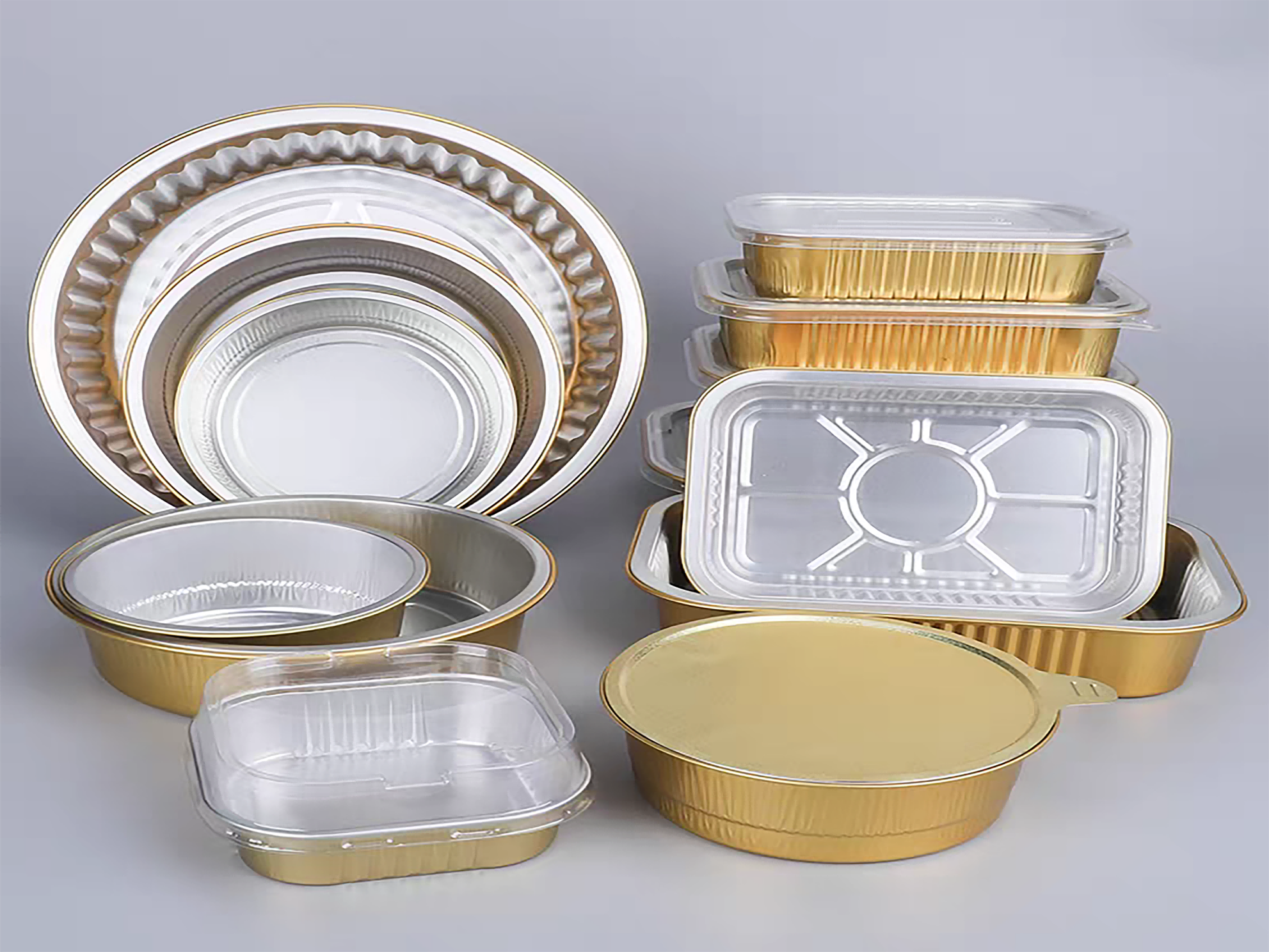 Disposable food-grade aluminum foil packaging view 3
