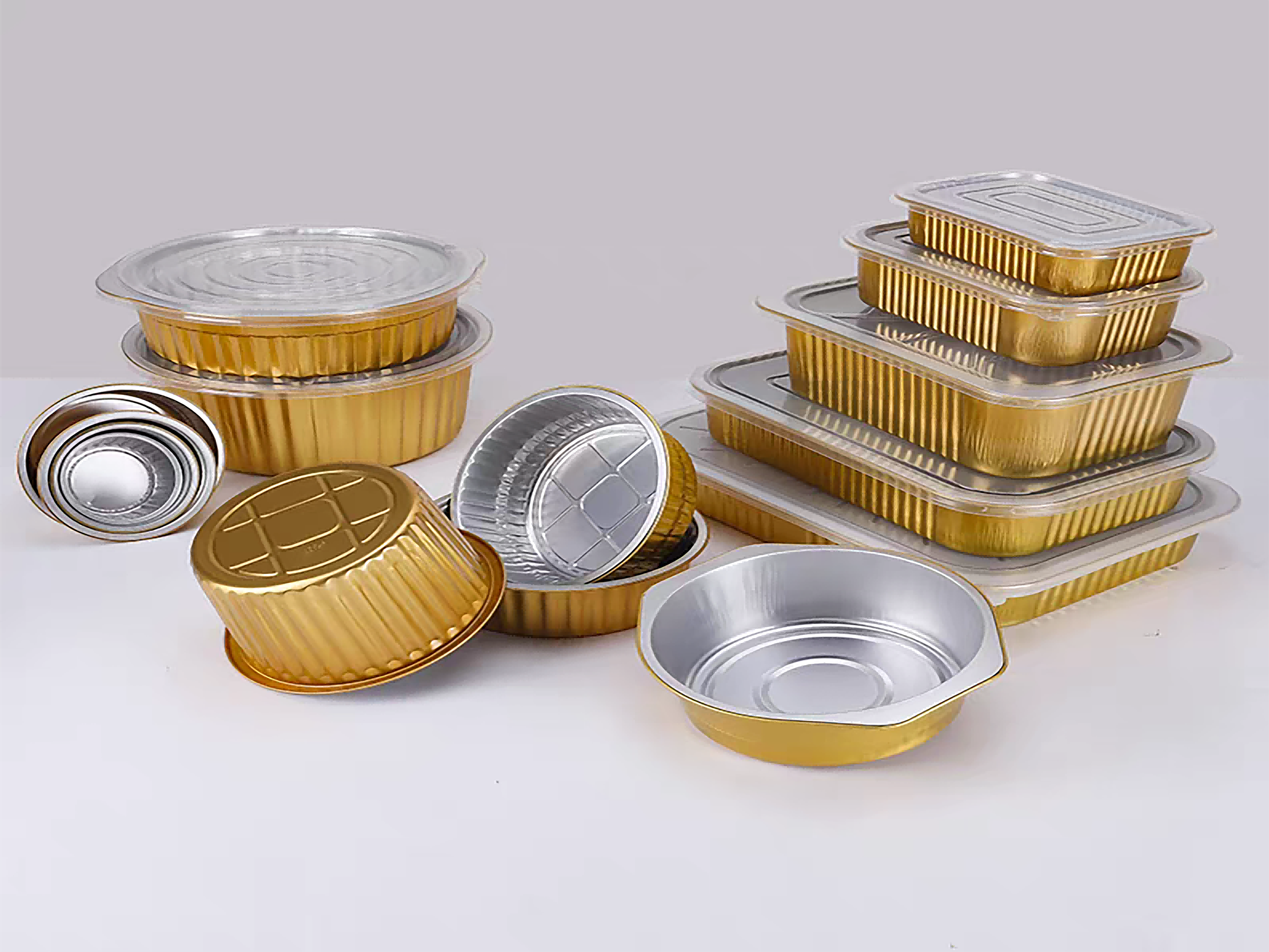 Disposable food-grade aluminum foil packaging view 2
