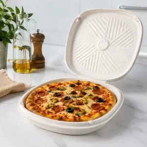 12'' Eco-friendly Biodegradable Sugarcane Pulp Pizza Box