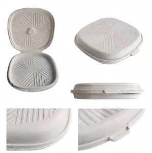 12'' Eco-friendly Biodegradable Sugarcane Pulp Pizza Box view 4